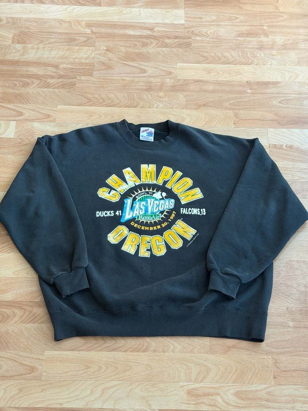Oregon Ducks Bowl VI Champion 1997 Crewneck Sweatshirt